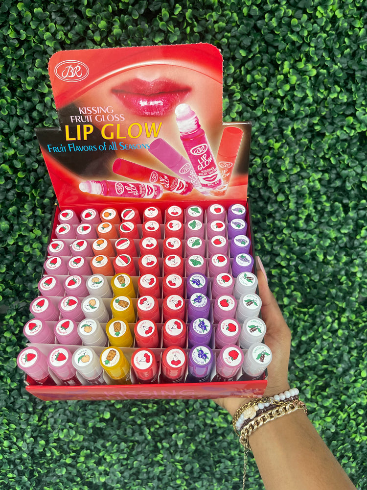 Lip GLOW Kissing Fruit Gloss Roller Ball Scented Gloss 🍉🍓🍊🍒