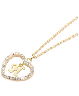 INTIAL HEART LUXE Necklace Glo Babe 