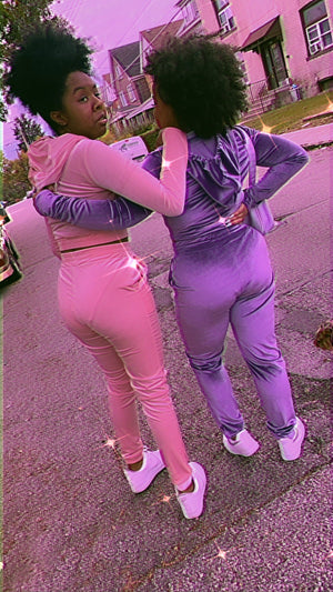 Y2K Soft Vibes Velour TrackSuit 🦋💕 Glo Babe 