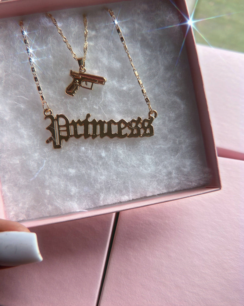 Princess Trap Queen Necklace Set ✨ Glo Babe 
