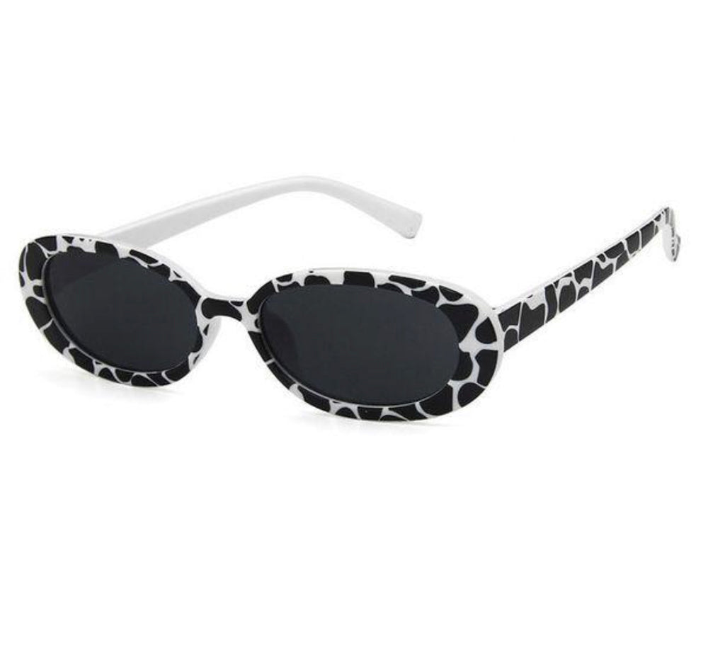 Cow Print Sunnies' Sunglasses Glasses Glo Babe 