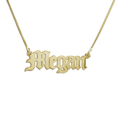 GLO PLATE OLD ENGLISH SCRIPT