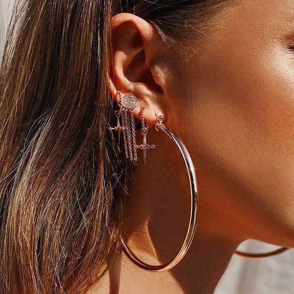 Gold Large Baddie Hoops Glo Babe 