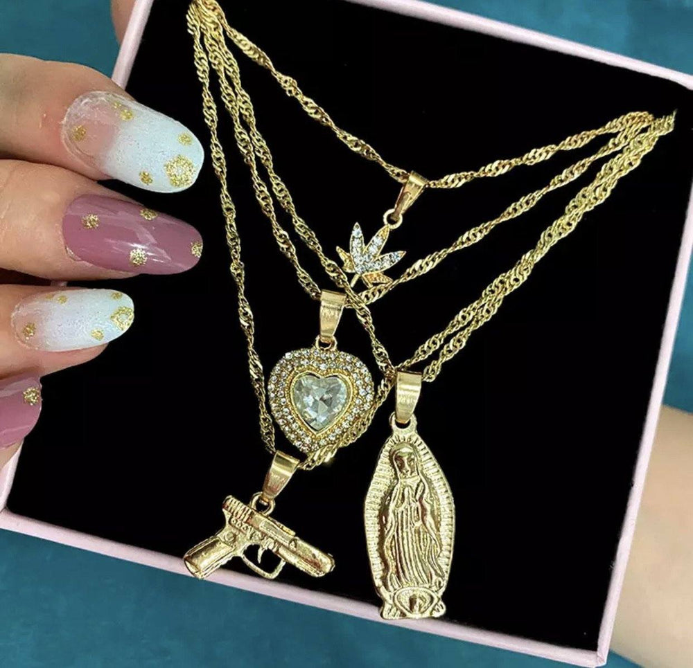 Trap Queen Necklace Set Glo Babe 