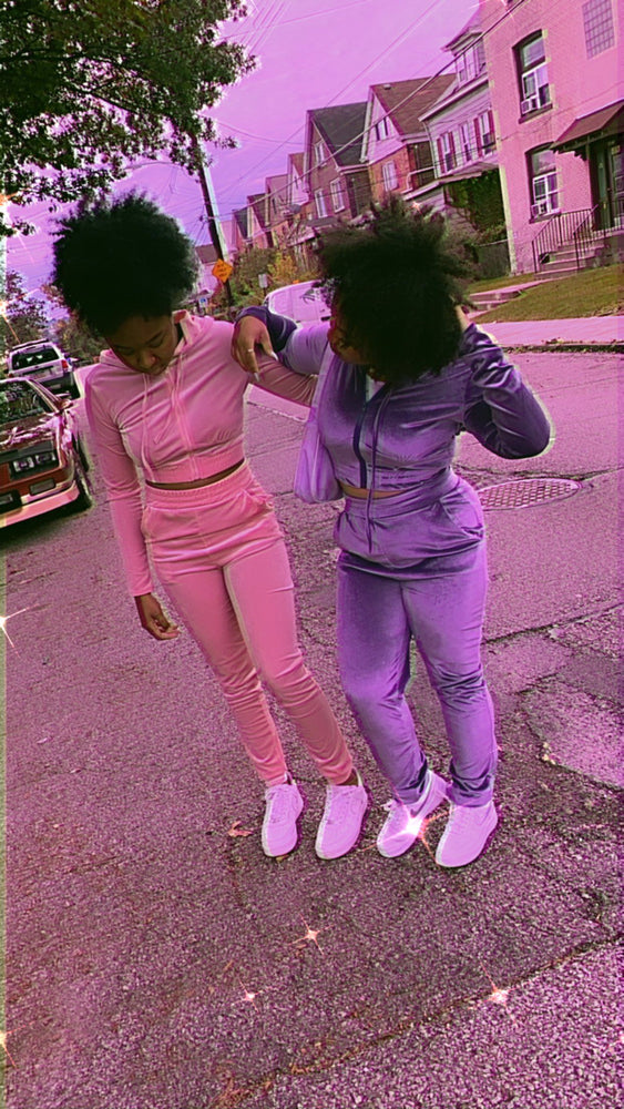 Y2K Soft Vibes Velour TrackSuit 🦋💕 Glo Babe 