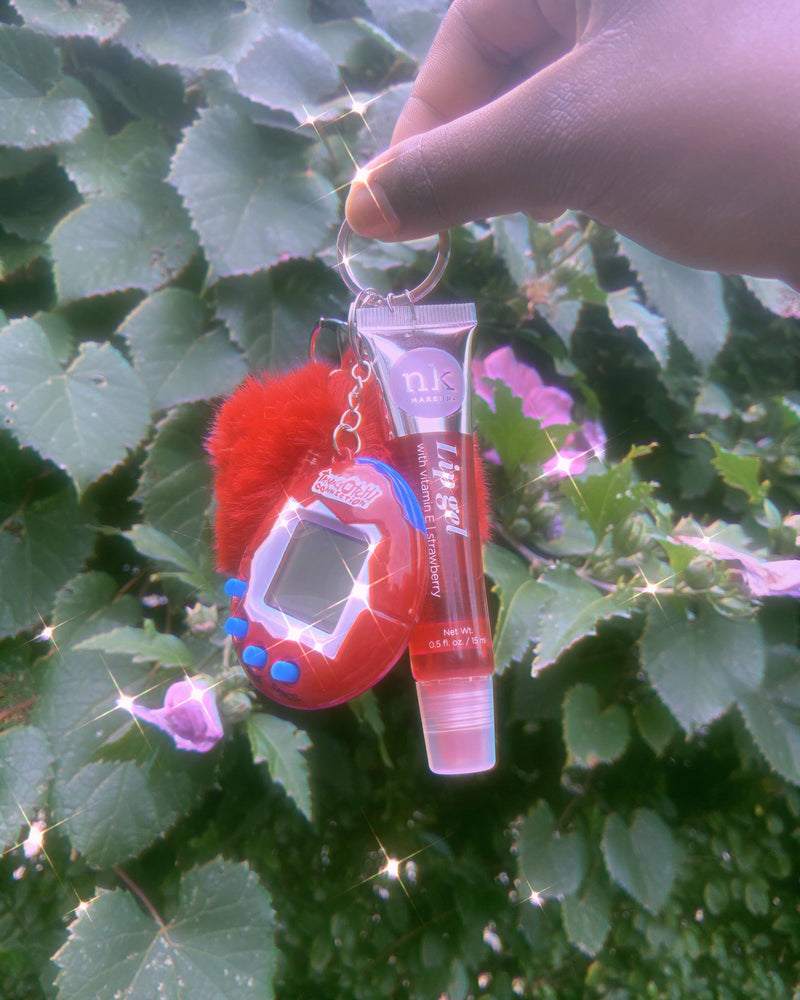 90’s Babe Tamagotchi Lipgloss Key Chain ✨✨ Glo Babe 