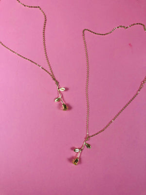 DAINTY ABBY ROSE NECKLACE Glo Babe 