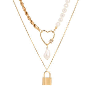 
            
                Load image into Gallery viewer, Pearl locket of Love Necklace Set Glo Babe 
            
        
