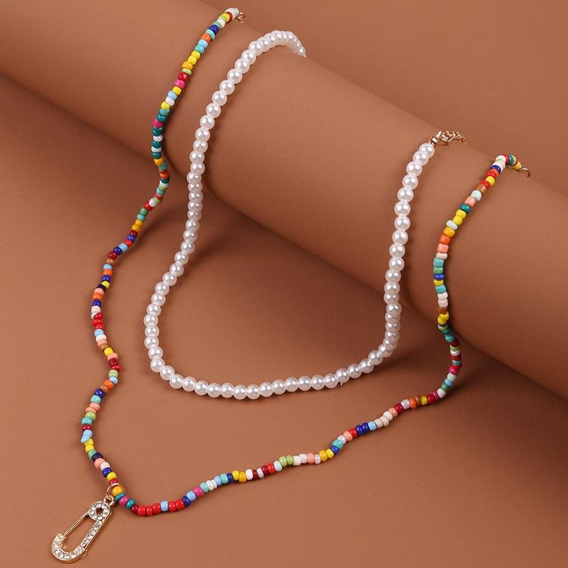 
            
                Load image into Gallery viewer, 90&amp;#39;s Candy Boho Pearl Choker Necklace necklace Glo Babe 
            
        