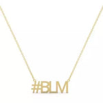 #BLM Black Lives Matter ✨✨ Stainless Steel Gold Necklace
