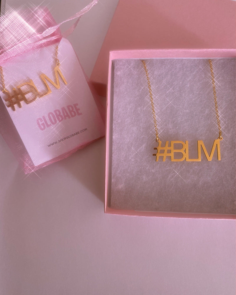 #BLM Black Lives Matter ✨✨ Stainless Steel Gold Necklace Glo Babe 