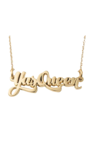 GLO CLASSIC NAMEPLATE NECKLACE necklace Glo Babe 