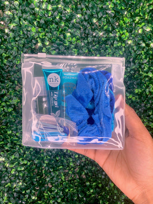 Color Rush✨ Makeup Bag Gloss + Scrunchie set Glo Babe 