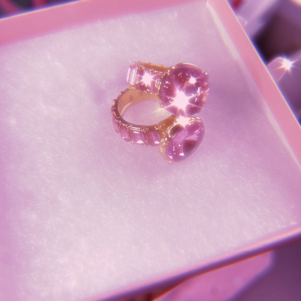 BLING BABY ✨Pink Diamond Ring Ring Glo Babe 