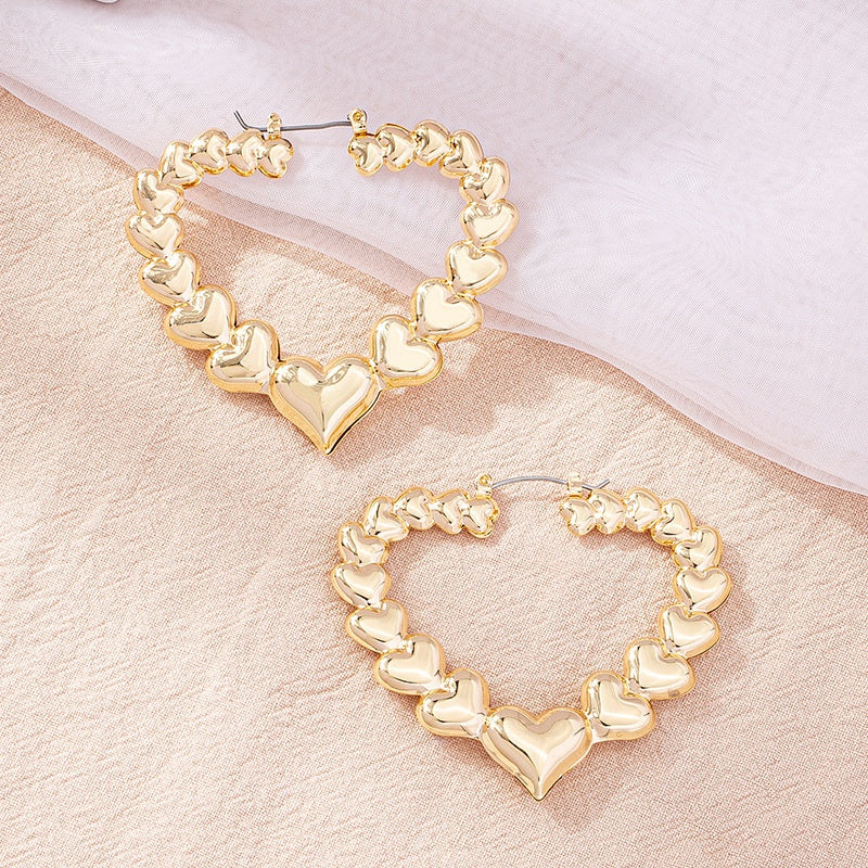 Valentine Gold Heart Hoops ✨🌟💖💖 Jewelry Cleaning & Care Glo Babe 