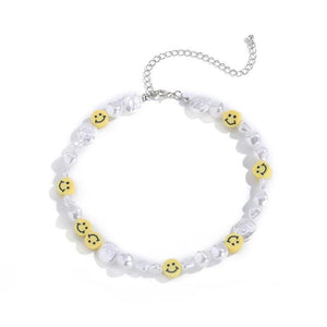 Smiley 😃 Babe Pearl Choker Necklace Glo Babe 