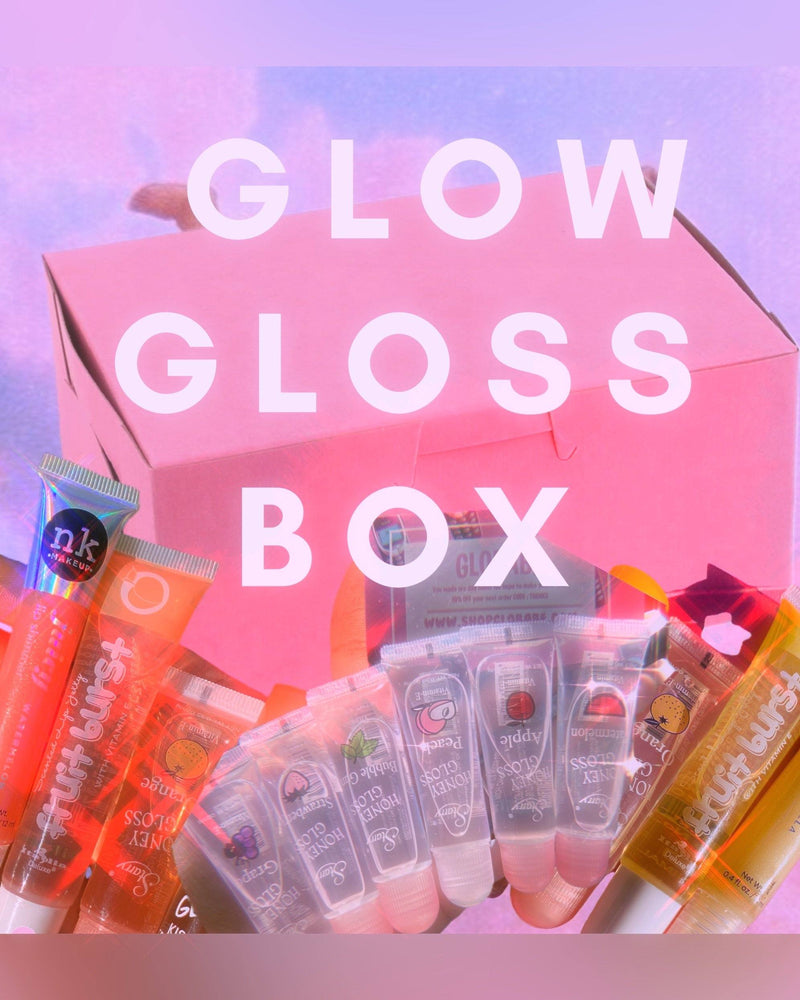 
            
                Load image into Gallery viewer, GLOW GLOSS BOX 10 LIP PRODUCTS ✨✨✨🍒🍉🍇 Glo Babe 
            
        