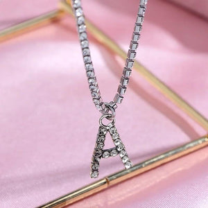 Letter Glitz Initial Necklace Glo Babe 