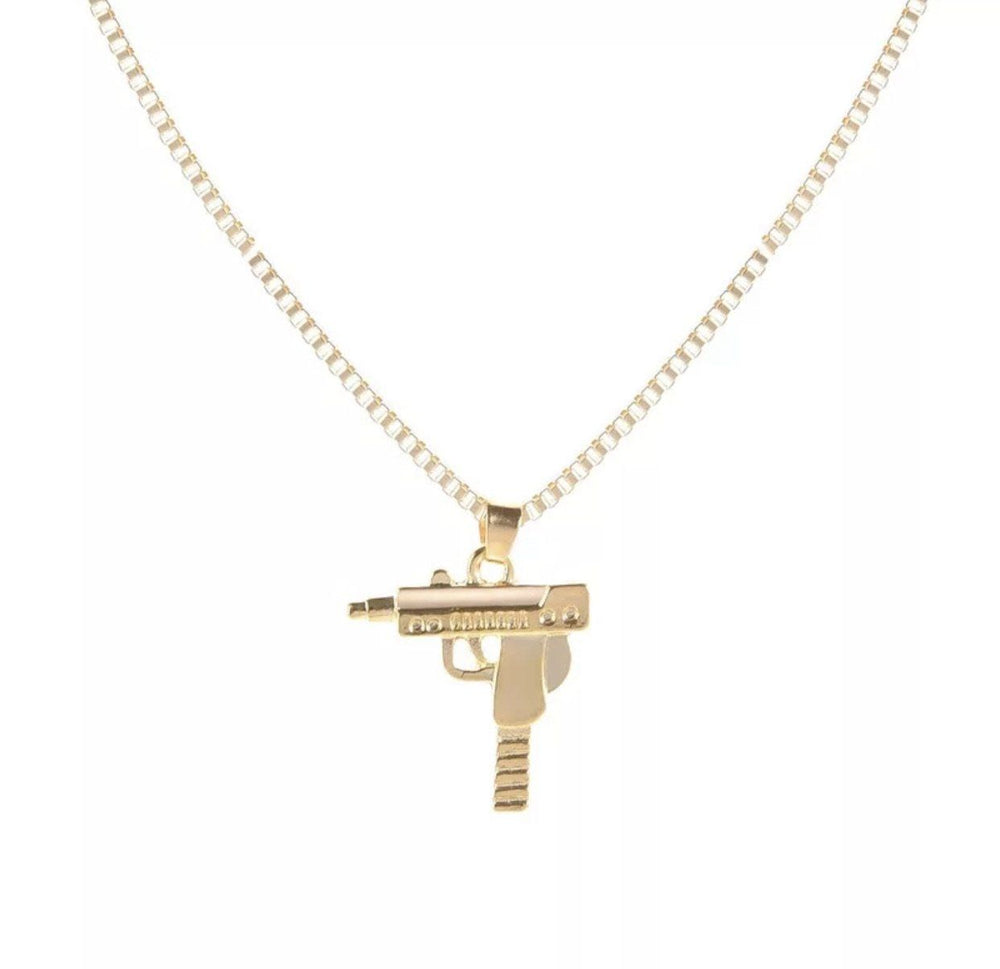 
            
                Load image into Gallery viewer, Stay Ready Pistol Necklace ✨✨ Glo Babe 
            
        