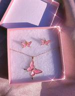 Flutter Me Gift Set Earrings + Necklace