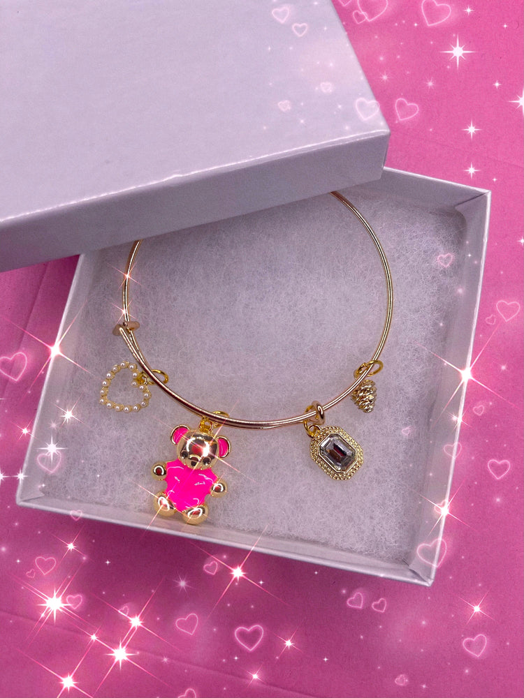 
            
                Load image into Gallery viewer, Teddy Bear Be Mine ☁️✨ Bracelet Jewelry Cleaning &amp;amp; Care Glo Babe 
            
        