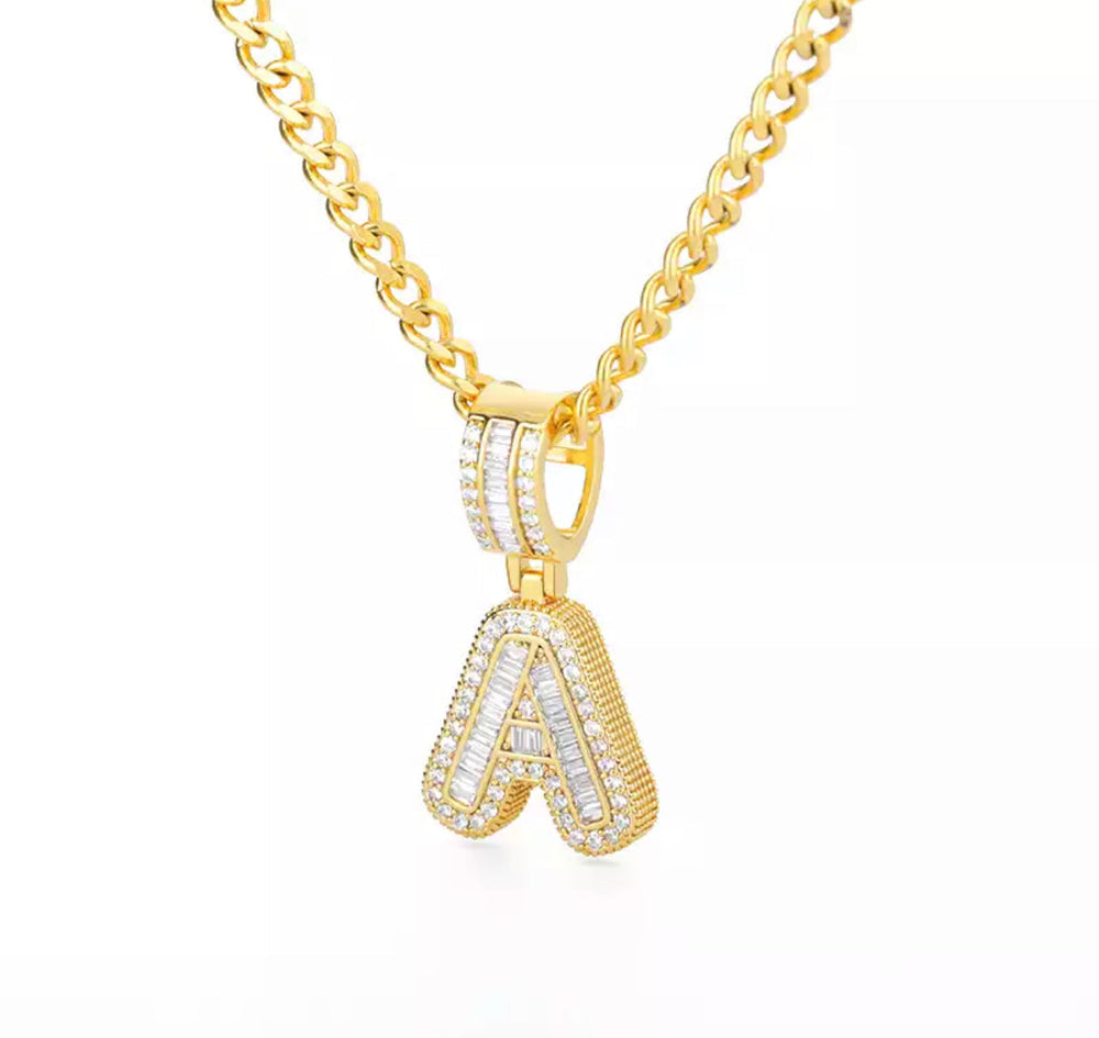 Bling INTIAL LUXE Letter Necklace