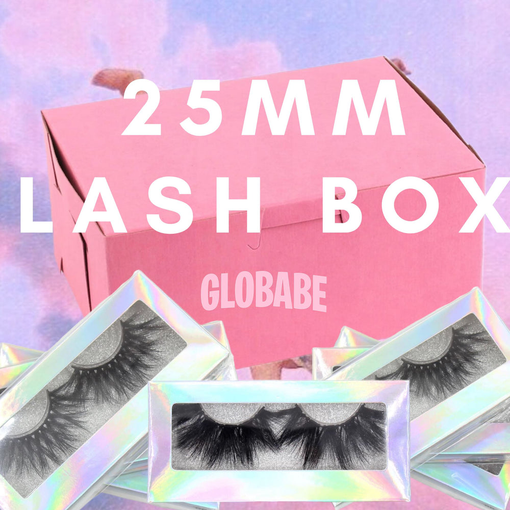 
            
                Load image into Gallery viewer, GLOW 25MM LASH BOX 4 PAIRS Glo Babe 
            
        