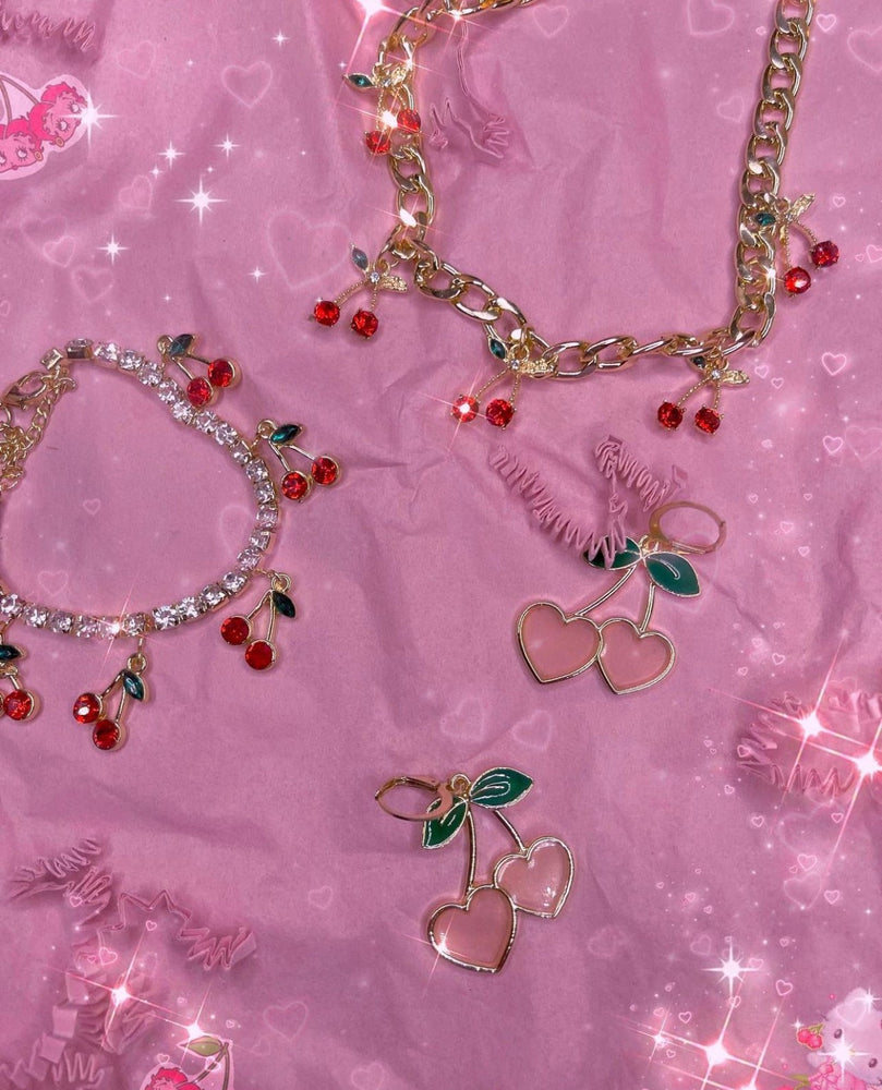 
            
                Load image into Gallery viewer, ✨ CHERRY Lover 🍒 BABE BRACELET/ANKLET BUNDLE Glo Babe 
            
        
