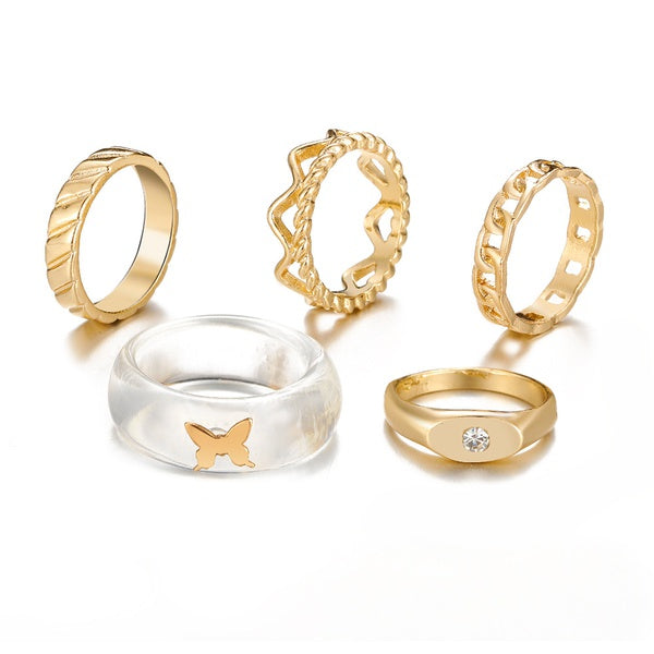 
            
                Load image into Gallery viewer, Be Mine Butterfly Ring Set ✨✨ Glo Babe 
            
        