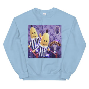 Cozy Lounge Bananas In Pajamas Sweatshirt✨ Glo Babe Light Blue S 