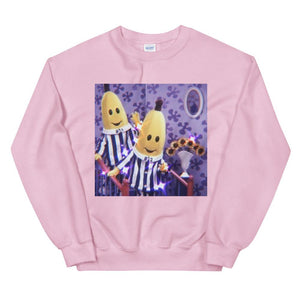 Cozy Lounge Bananas In Pajamas Sweatshirt✨ Glo Babe Light Pink S 